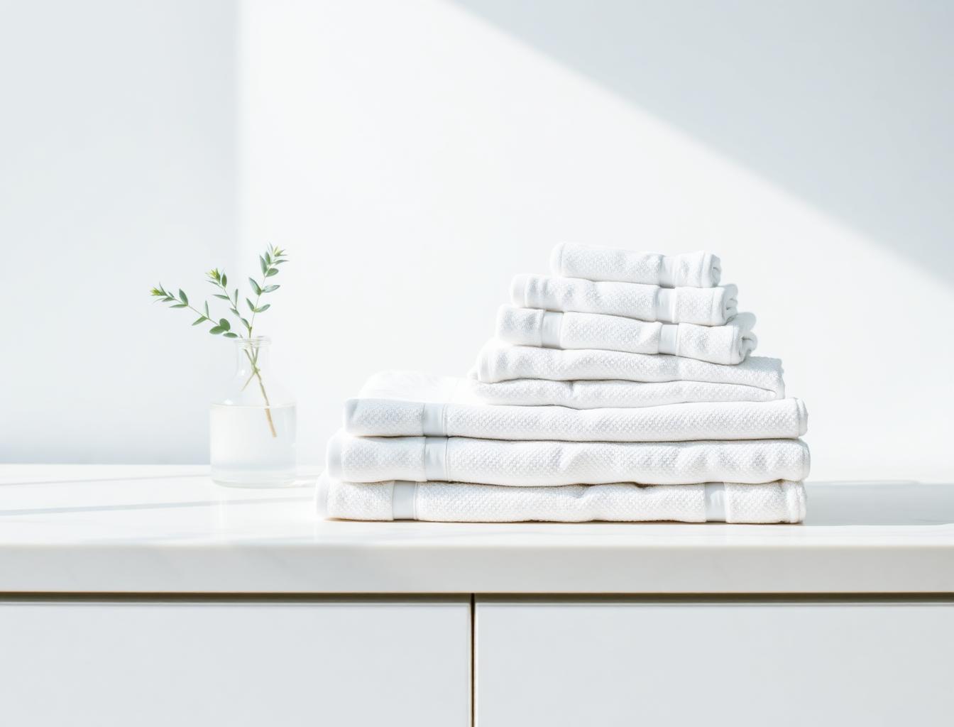 Freshly laundered and neatly folded clothes by LonDry